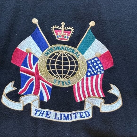 Vintage The Limited Unisex Varsity Jacket Leather Size M/L International Style - Picture 7 of 15